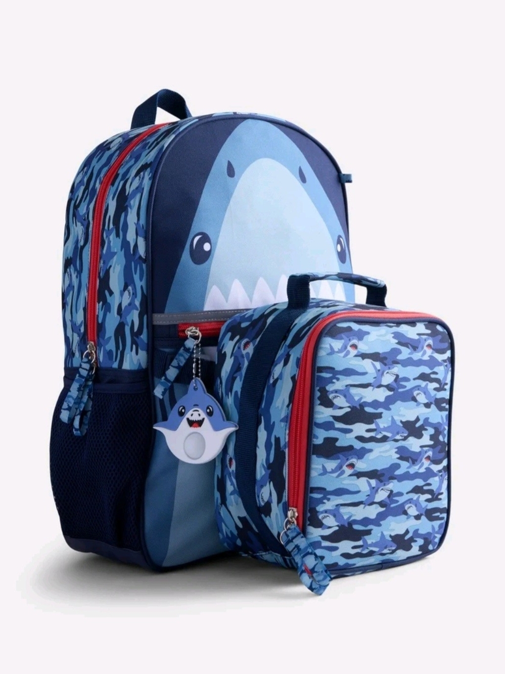 Wonder Nation Boy's 17" Shark Bite Backpack & Lunch Box